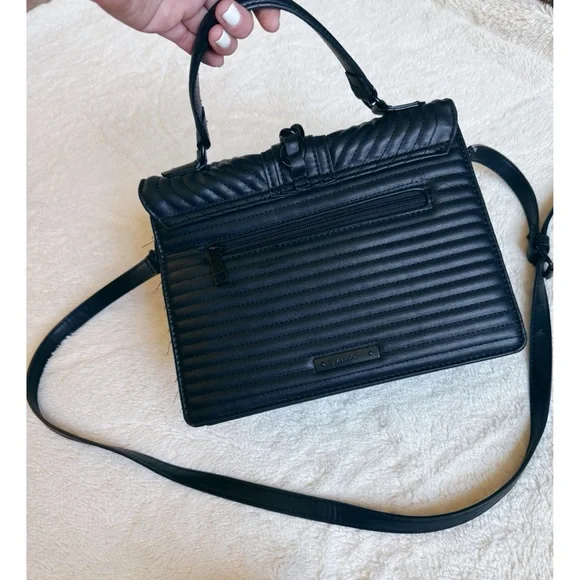 ALDO BLACK TOP HANDLE BAG - Picture 7 of 9